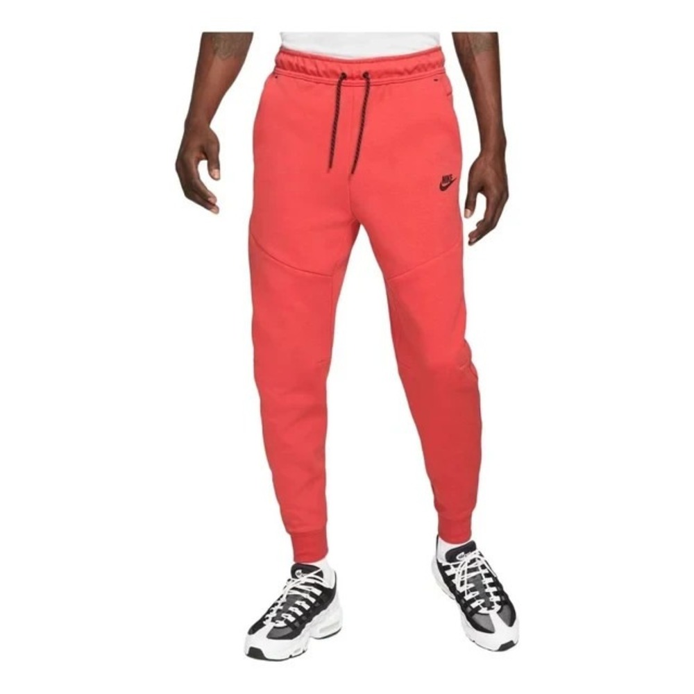 Nike-Sportswear Tech Fleece Sweatpants Joggers in Lobster Red Men Large